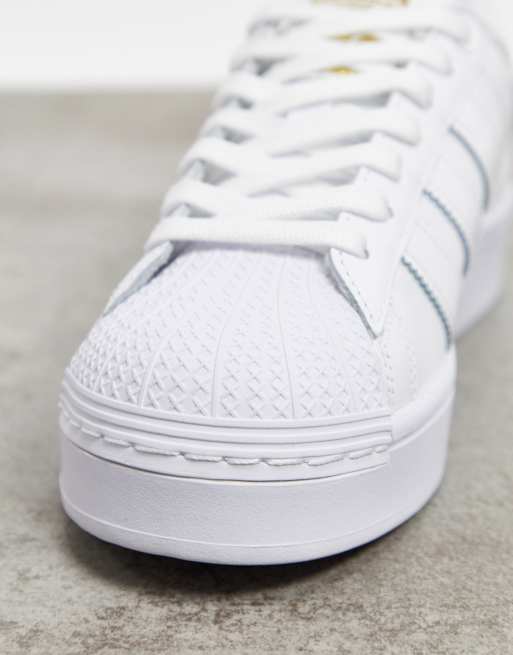 Adidas superstar cheap bold all white