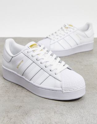 adidas platform sneakers white