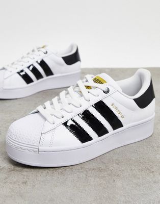 adidas originals superstar bold leather sneakers