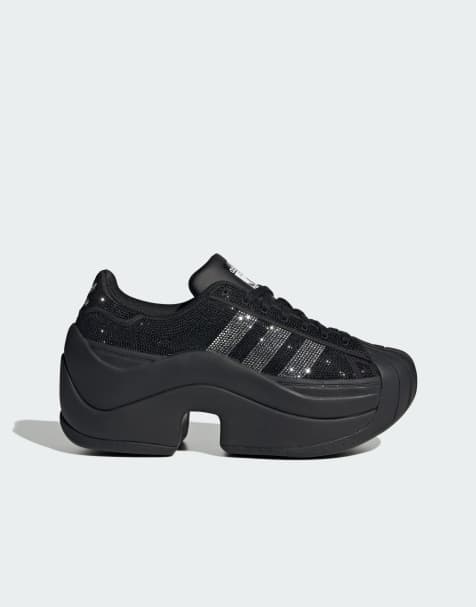adidas Originals - Superstar Bold - Sneakers met siersteentjes in zwart en wit - view 1