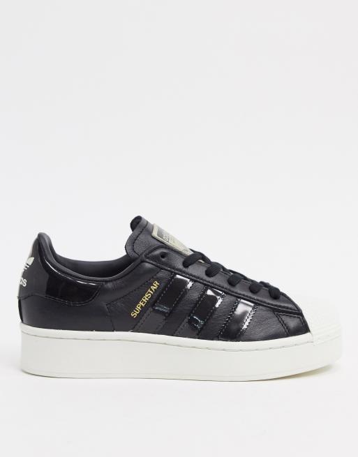 adidas Originals Superstar Bold trainers in black | ASOS