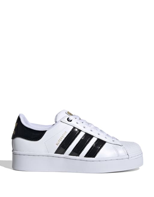 adidas Originals Superstar Bold trainers in white | ASOS