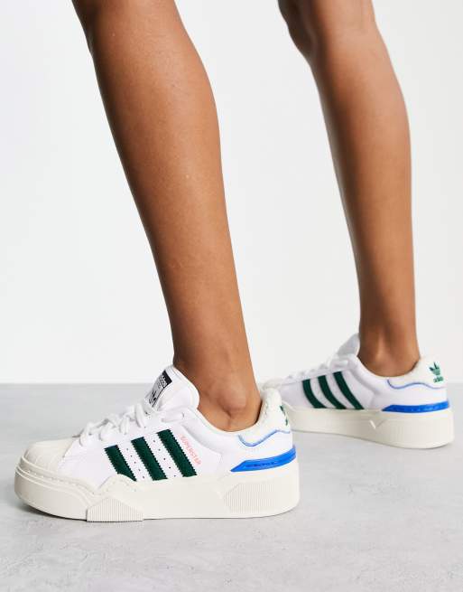 adidas Originals Superstar Bonega 2B Sneakers bianche e verdi