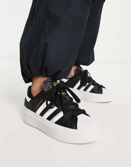 Superstar on sale platform black