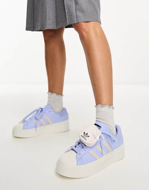 Originals superstar trainers in white and lilac hotsell