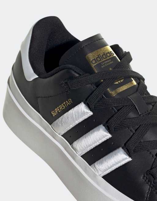 Superstar suede outlet trainers black/white