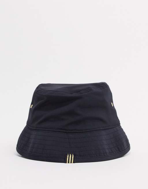 Shop Adidas Originals Trefoil Monogram Bucket Hat GB7949 black