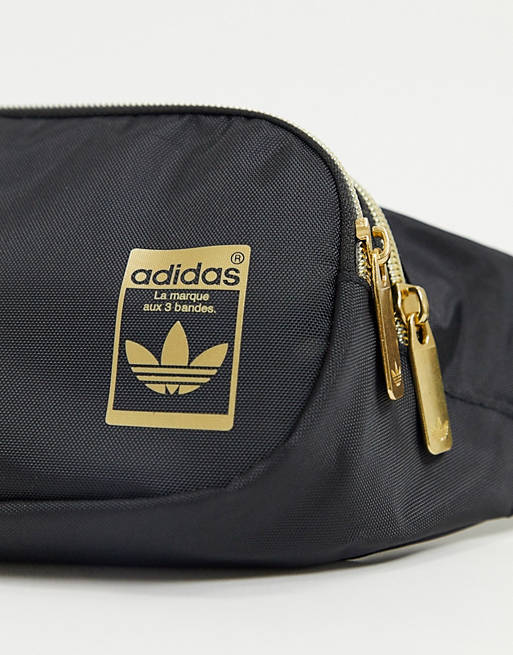 Planeta herida Deducir Adidas Originals superstar bumbag with gold logo black | ASOS