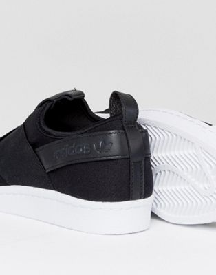 adidas Originals - Superstar BZ0112 - Scarpe da ginnastica senza lacci nere  | ASOS