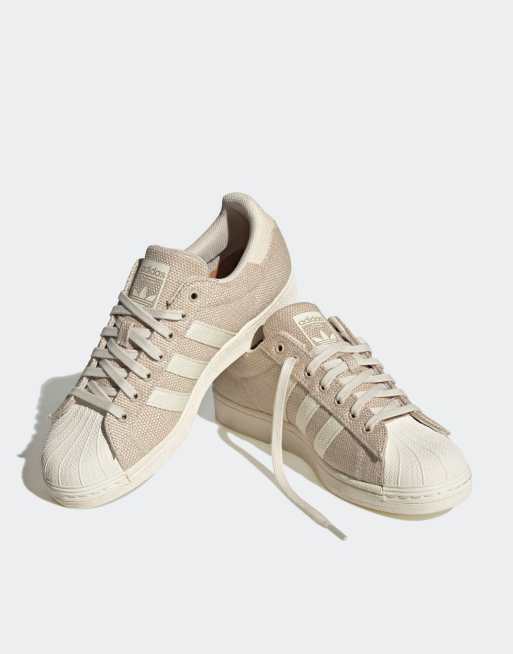 Adidas superstar top 2 homme beige