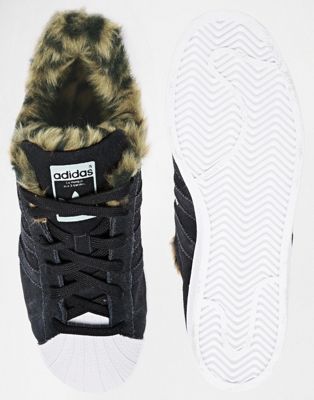 furry adidas sneakers