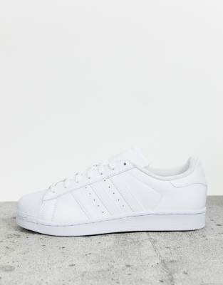 adidas superstar trainers white black foundation