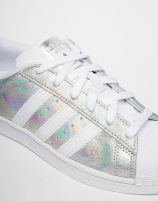 adidas superstar holographic trainers