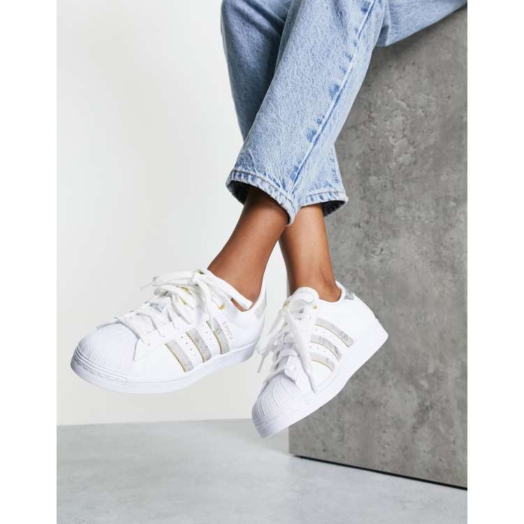 adidas gazelle silver green womens adidas Superstar Shoes Triple White EG4960