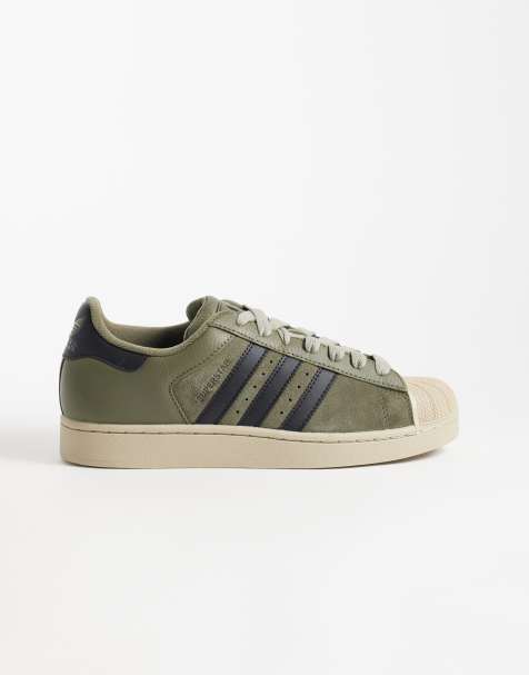 adidas Originals - Superstar II - Baskets - Kaki et noir - view 1