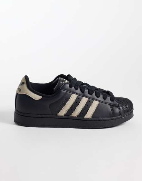adidas Originals - Superstar II - Baskets - Noir et kaki - view 1