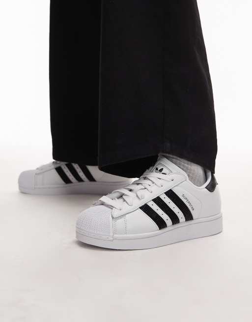 adidas Originals – Superstar II – Biało-czarne buty sportowe