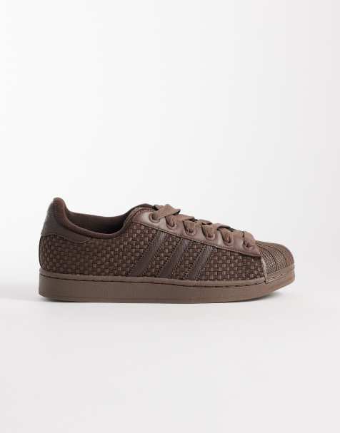 adidas Originals – Superstar II – Bruna, vävda sneakers - view 1
