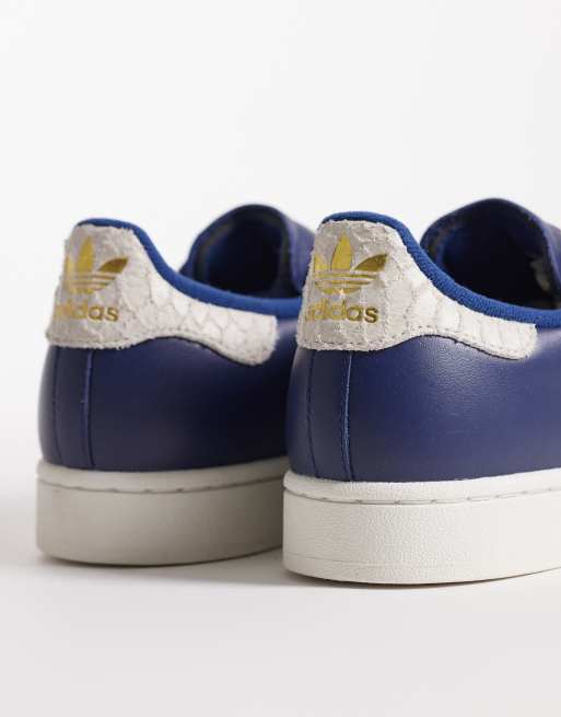 adidas Originals – Superstar II Croc – Sneaker in Marineblau  , 3 von 5