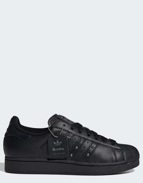 adidas Originals – Superstar II – Czarne buty sportowe ze zdobieniami z ćwieków - view 1
