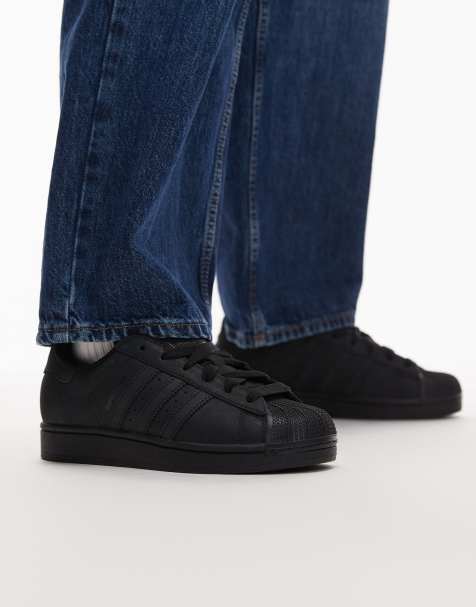 adidas Originals – Superstar II – Czarne sneakersy w jednolitym kolorze - view 1