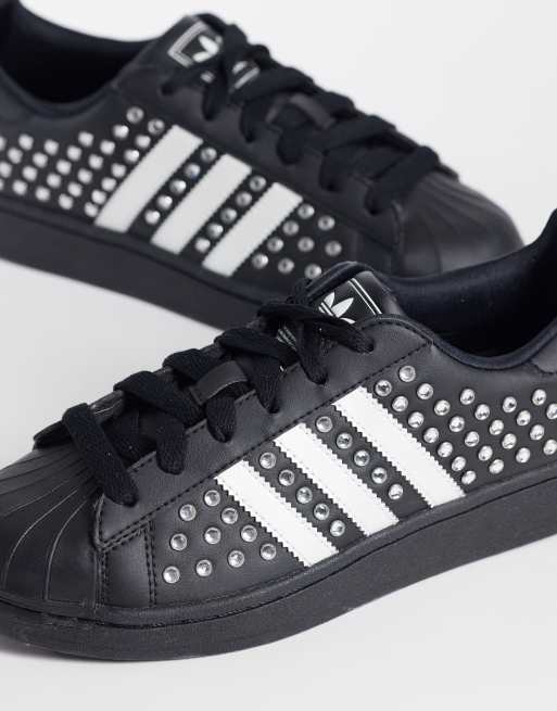 adidas Originals – Superstar II – Mit Nieten besetzte Sneaker in Schwarz und Silber , 5 von 5