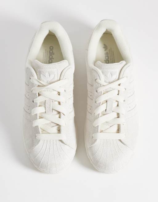 adidas Originals Superstar II Nubuk-Sneaker in Wollweiß, 2 von 5