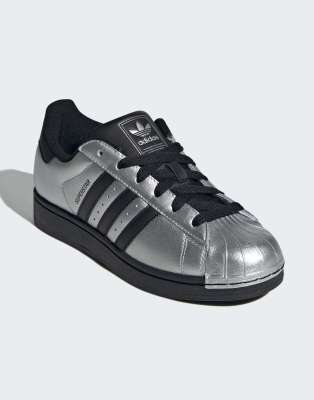 Originals - Superstar ii - Schuhe in Silver Metallic / Core Black-Silber Silber 42