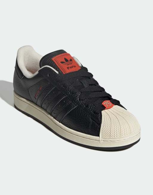 adidas Originals Superstar II shoes in core black / core black / cream