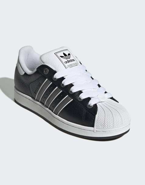 adidas Originals Superstar ii shoes in core black / matte silver / cl - view 1