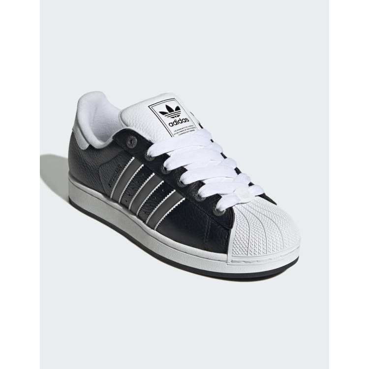 adidas gazelle silver green womens adidas Superstar II White Black Patent 12 main image 0