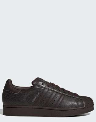  Superstar ii shoes in shadow olive / dark brown / ir