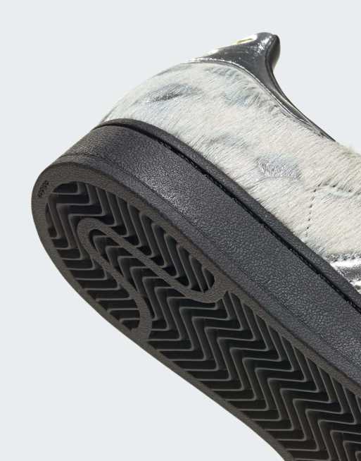 adidas Originals Superstar II Sneaker in Creme und Silber-Metallic, 3 von 4