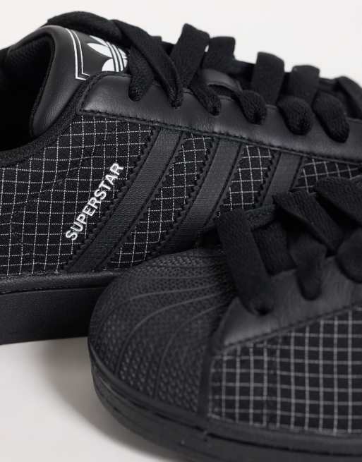 adidas Originals Superstar II Sneaker in Schwarz mit Gitterdetails, 3 von 5