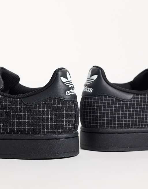 adidas Originals Superstar II Sneaker in Schwarz mit Gitterdetails, 5 von 5