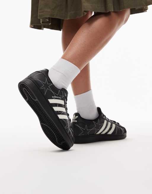 adidas Originals – Superstar II – Sneaker in Schwarz mit Stern-Ziernähten, 3 von 5