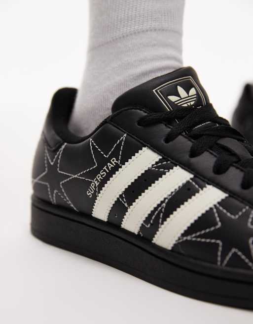 adidas Originals – Superstar II – Sneaker in Schwarz mit Stern-Ziernähten, 4 von 5