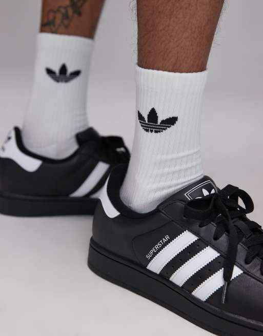 adidas Originals  Superstar II  Sneaker in Schwarz und Wei | ASOS