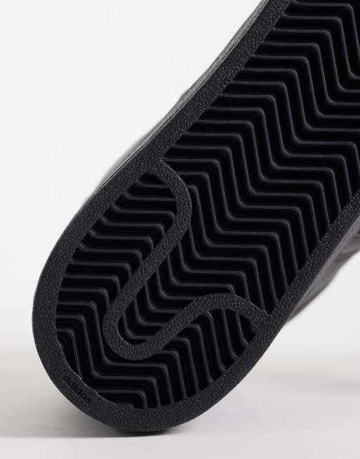 adidas Originals – Superstar II – Sneaker in Triple-Schwarz mit Webmuster-Zunge  , 4 von 5