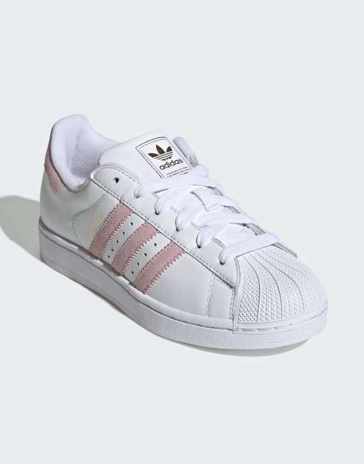 adidas Originals Superstar II Sneaker in Weiß und Pink, 4 von 6