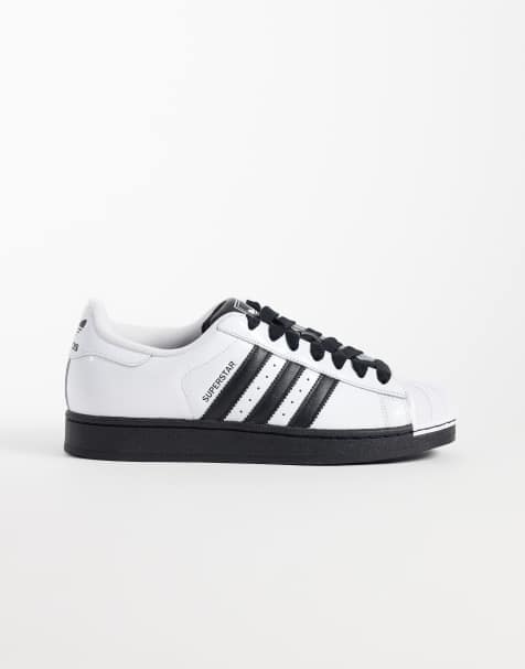 adidas Originals Superstar II sneakers bianche e nere con suola nera - view 1