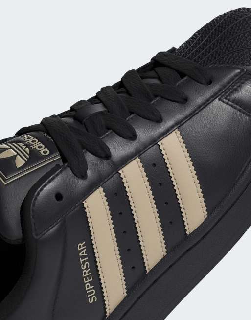 adidas Originals Superstar II sneakers in black and khaki | ASOS