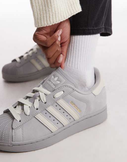 adidas gazelle silver green womens adidas Superstar Xlg Trace Grey (Women's) main image 1