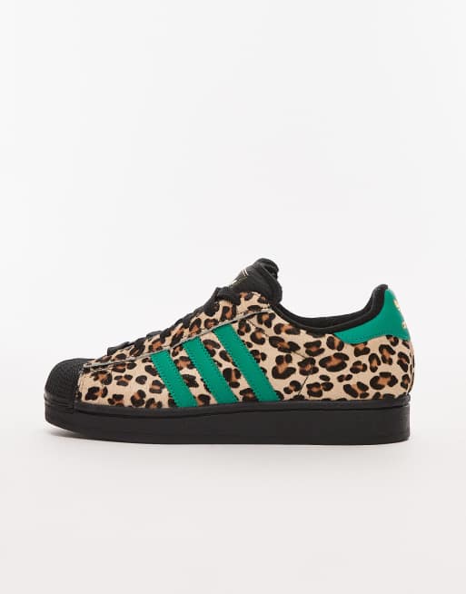 adidas Originals Superstar II Sneakers in luipaardprint en