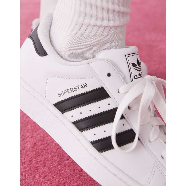 adidas Originals Superstar II sneakers in white and black ASOS