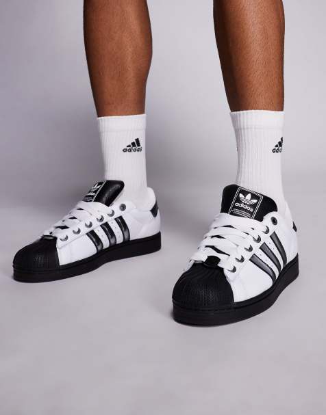 adidas Originals Superstar II sneakers in white and silver - view 1