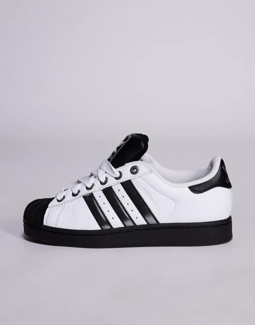 adidas Originals Superstar II sneakers in white and silver
