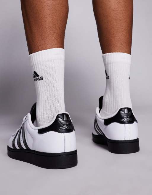adidas Originals Superstar II sneakers in white and silver | ASOS