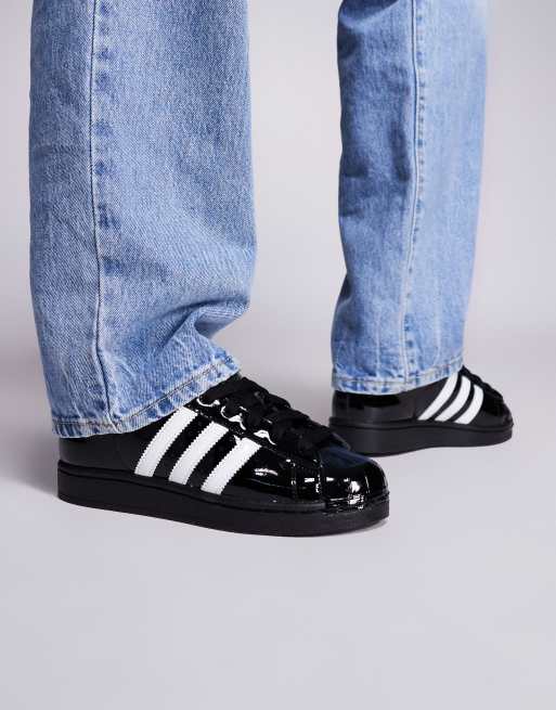 adidas gazelle silver green womens adidas Women's Superstar II Shoes, Size 5.5, White/Black/White main image 0