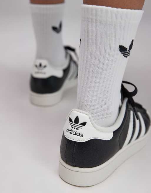 adidas Originals Superstar II Sneakers nere e crema ASOS